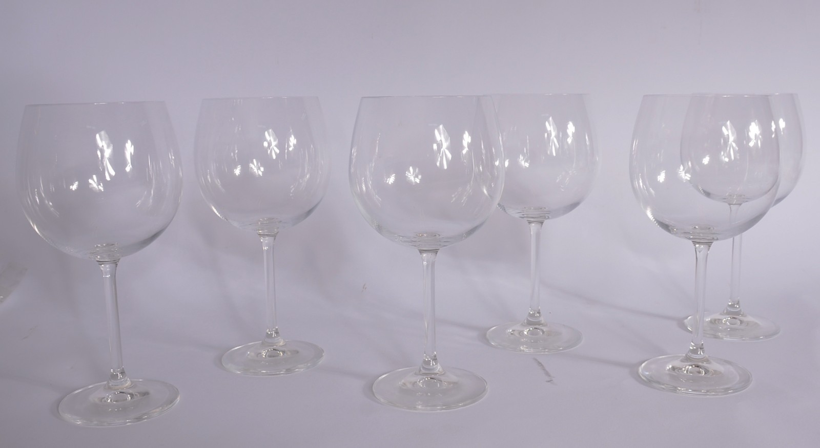 Seis taças de cristal para vinho tinto, 600 ml. - foto 1 de 2