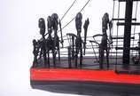 JOSE ALVES DE OLINDA, Navio Negreiro - Escultura de grande dimensão em madeira policromada, fibra vegetal, metal e fibra de algodão tingida.