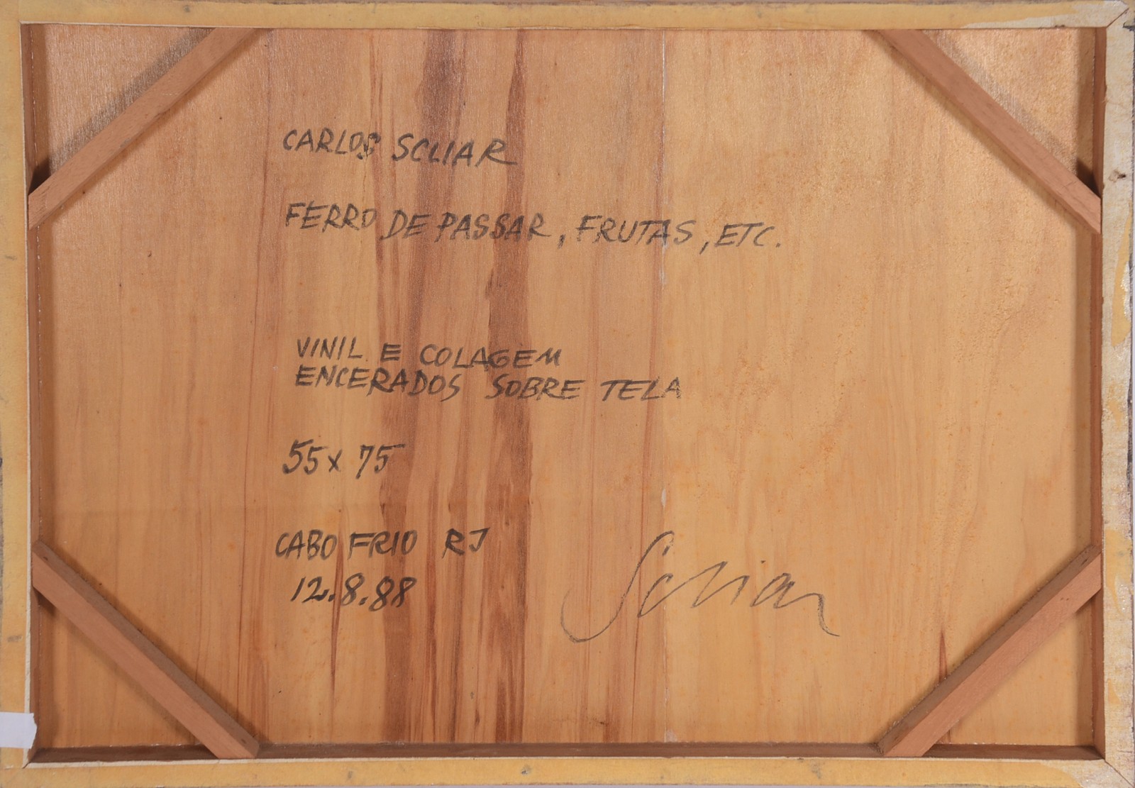 Carlos Scliar (1920-2001), Ferro de passar, frutas e etc. - foto 3 de 3
