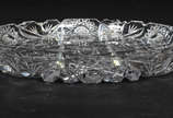 Prato de cristal  lapidado  com bicados  - Prato de cristal  lapidado  com bicados 