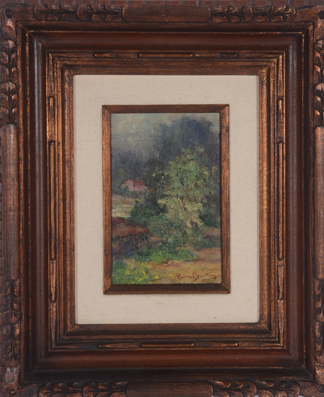 Manoel Santiago (1897-1987), Paisagem com Casário - Cauterets - foto 2 de 5