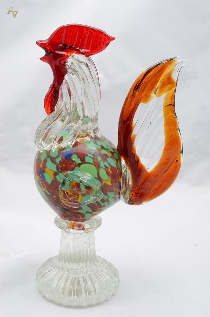 Galo de murano. Altura 31 cm. - foto 1 de 2