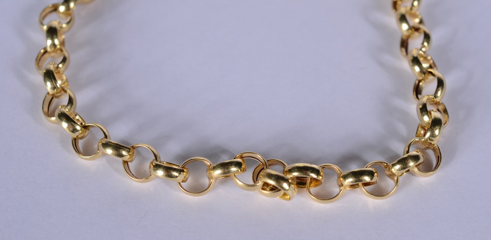 Pulseira de ouro 18 k., elos portugueses. (Por motivos de segurança a... - foto 3 de 4