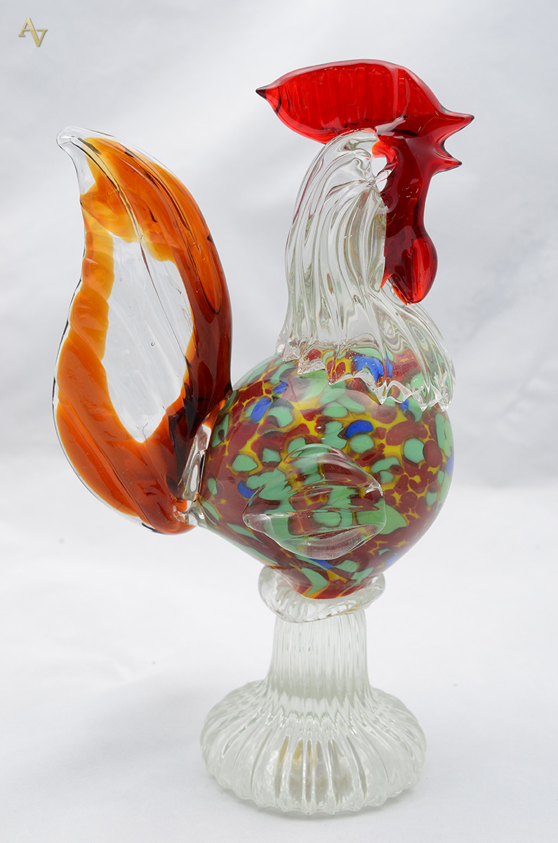 Galo de murano. Altura 31 cm. - foto 2 de 2