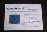 Eduardo Sued (1925), Sem título - Acrílica sobre tela - datado 2003. Acompanha certificado emitido pelo artista.