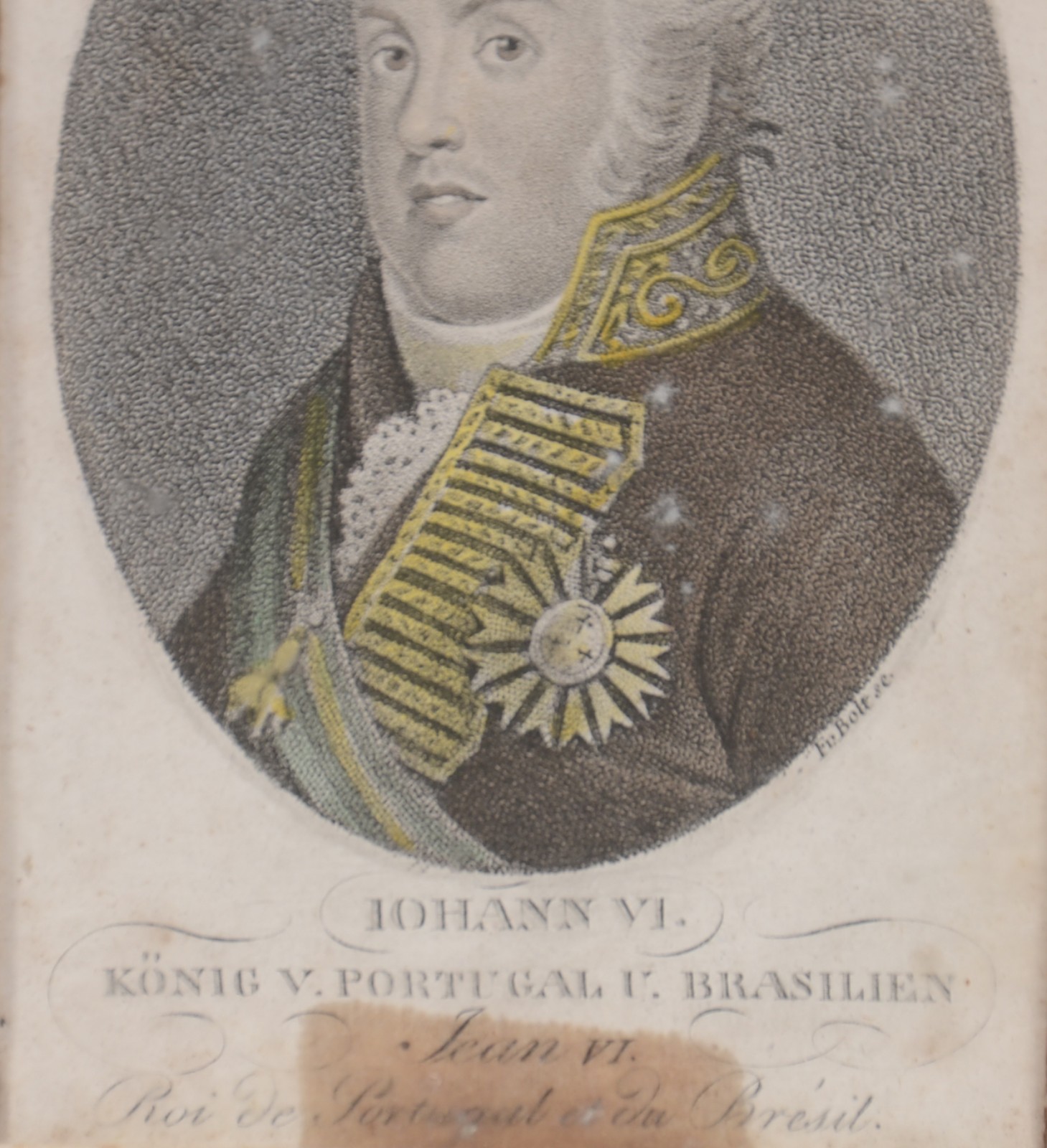 Par de antigas litografias retratando D. João VI e Amalia. - foto 5 de 6