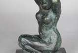 PEDROSA,  - Escultura de bronze patinado, base de mármore, assinada.