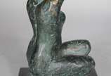PEDROSA,  - Escultura de bronze patinado, base de mármore, assinada.