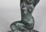 PEDROSA,  - Escultura de bronze patinado, base de mármore, assinada.