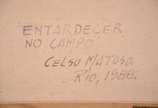 Matoso (1931), Entardecer - Óleo sobre tela - datado 1988. Moldura com cupim.