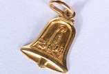 Pendente na forma de Sino com Nossa Senhora Apa... - Pendente na forma de Sino com Nossa Senhora Aparecida de ouro 18 k., contraste 750 mls. (Por motivos de segurança a peça não se encontra na loja).