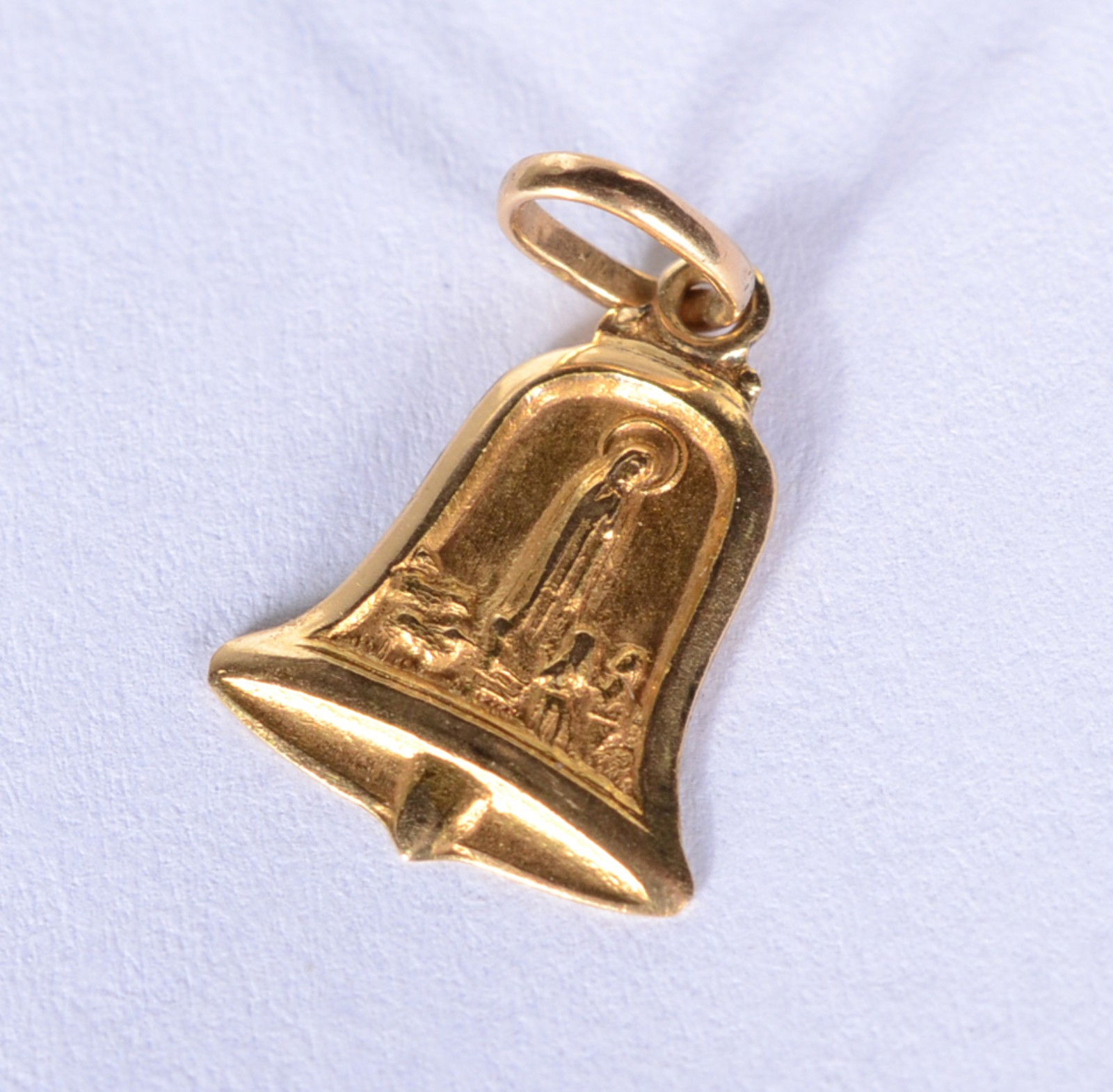 Pendente na forma de Sino com Nossa Senhora Aparecida de ouro 18 k... - foto 2 de 4