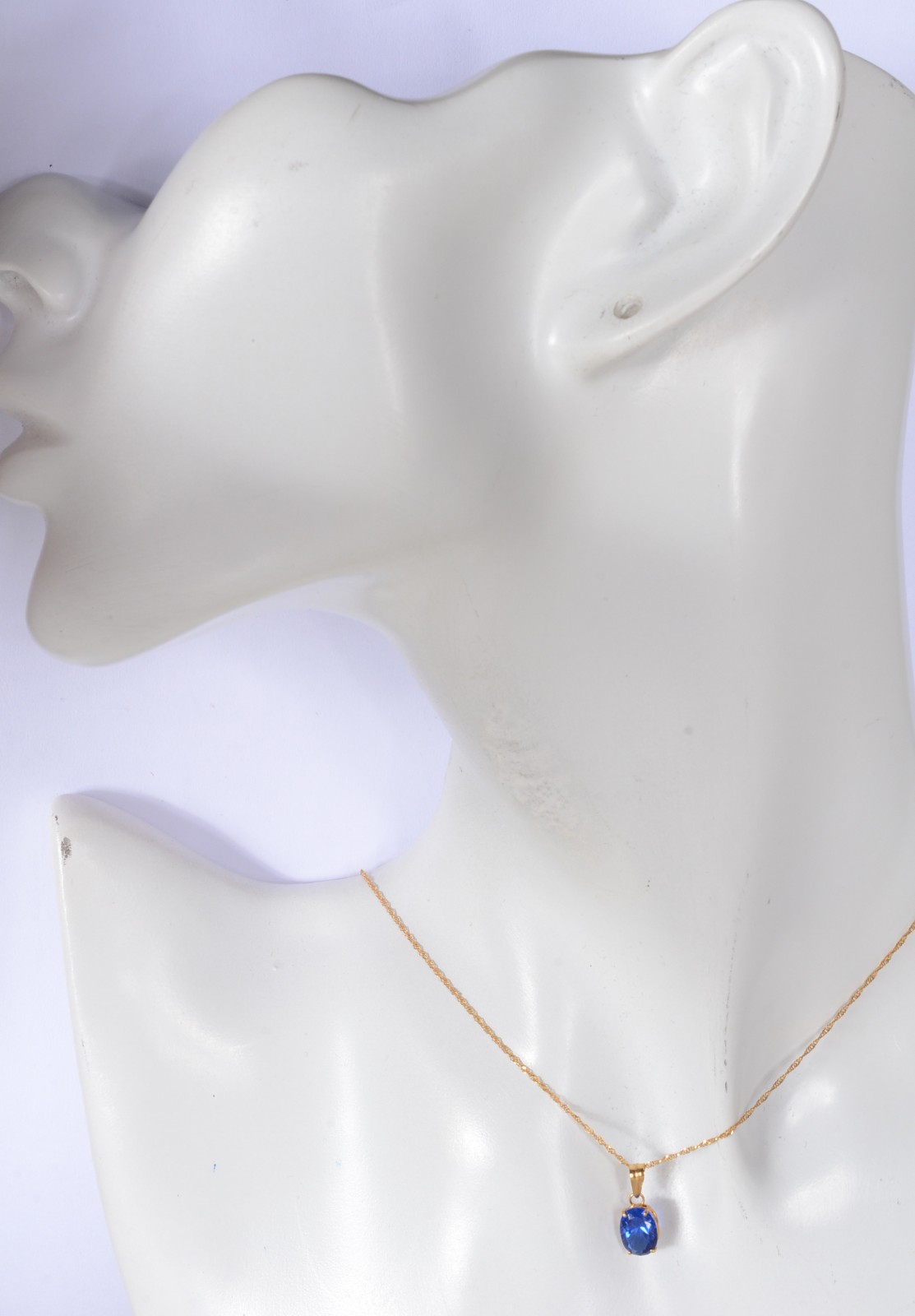 Colar com pendente de ouro 18 k., contraste 750 mls. (Por motivos de... - foto 7 de 7