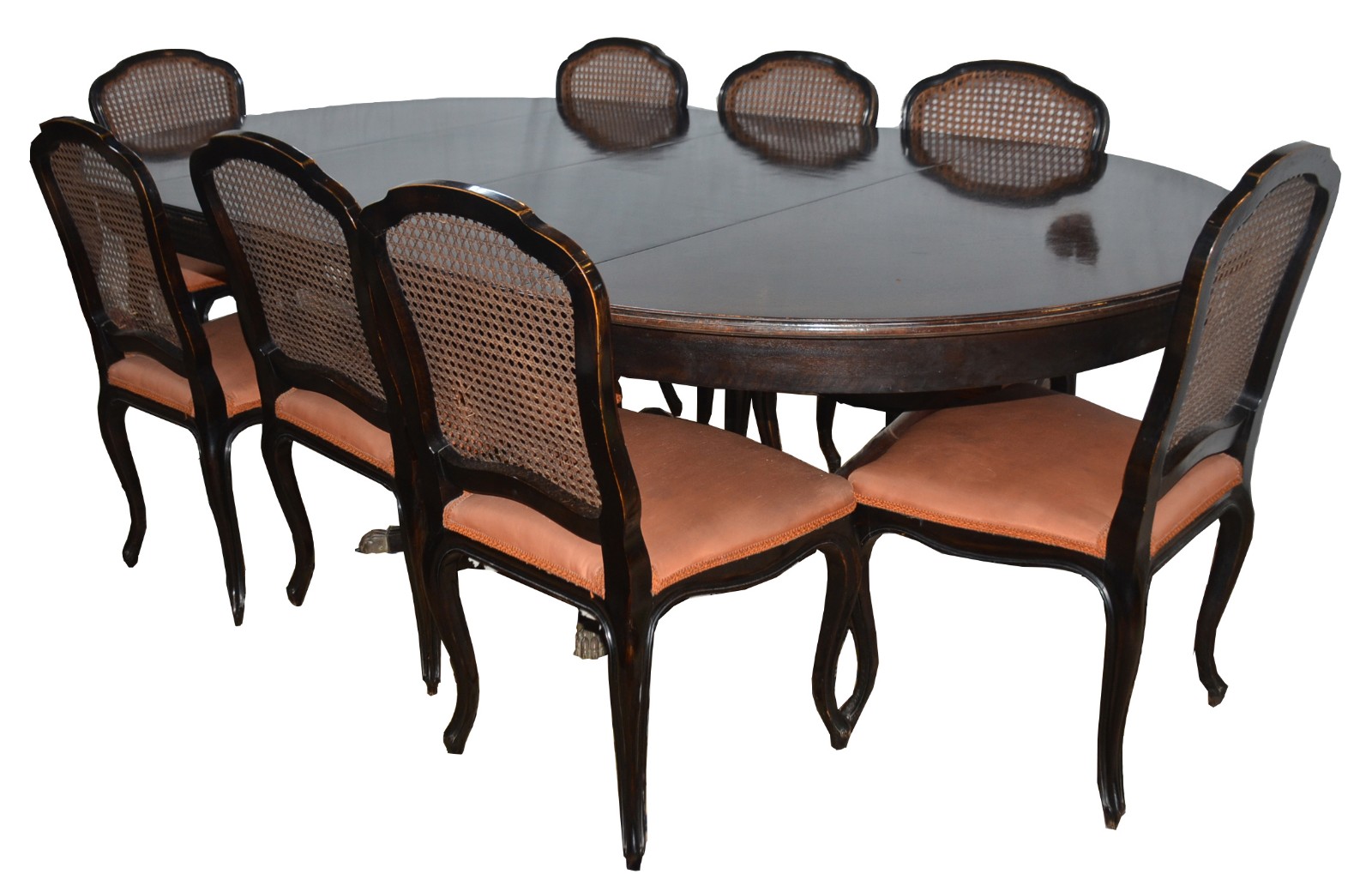 Mesa de jantar de madeira nobre, 2 tabuas extensoras (0,55 cm x 1,30... - foto 1 de 10