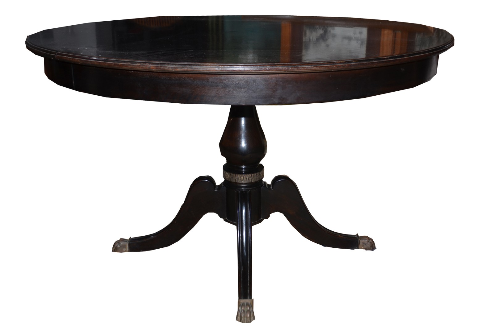 Mesa de jantar de madeira nobre, 2 tabuas extensoras (0,55 cm x 1,30... - foto 4 de 10