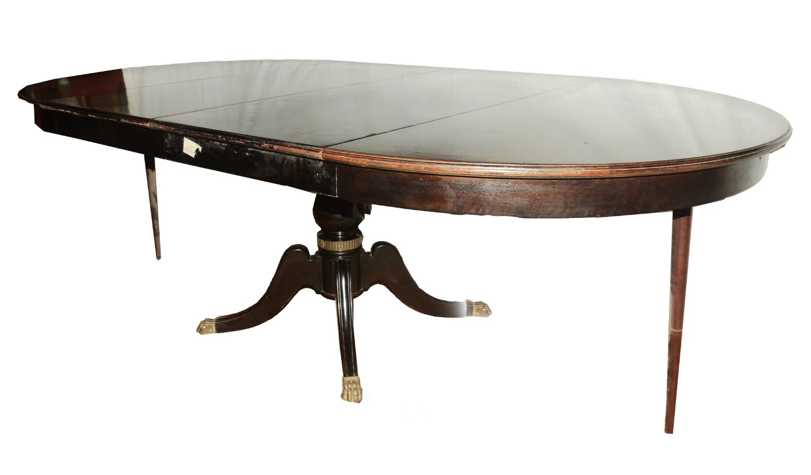 Mesa de jantar de madeira nobre, 2 tabuas extensoras (0,55 cm x 1,30... - foto 2 de 10