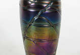 Vaso de pasta de vidro com borda de prata, atri... - Vaso de pasta de vidro com borda de prata, atribuído a KRALIC (Áustria, circa 1905)