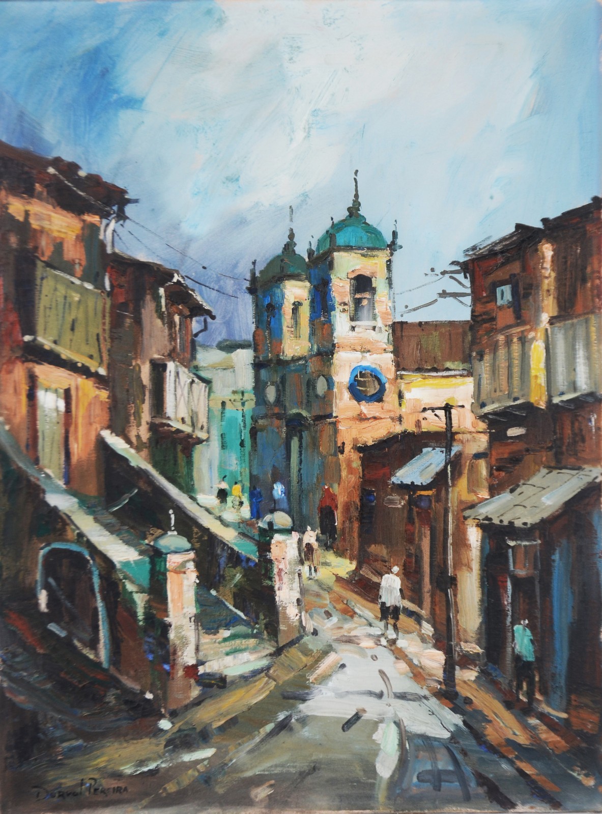 Durval Pereira (1917-1984), Casario com Igreja - foto 1 de 4