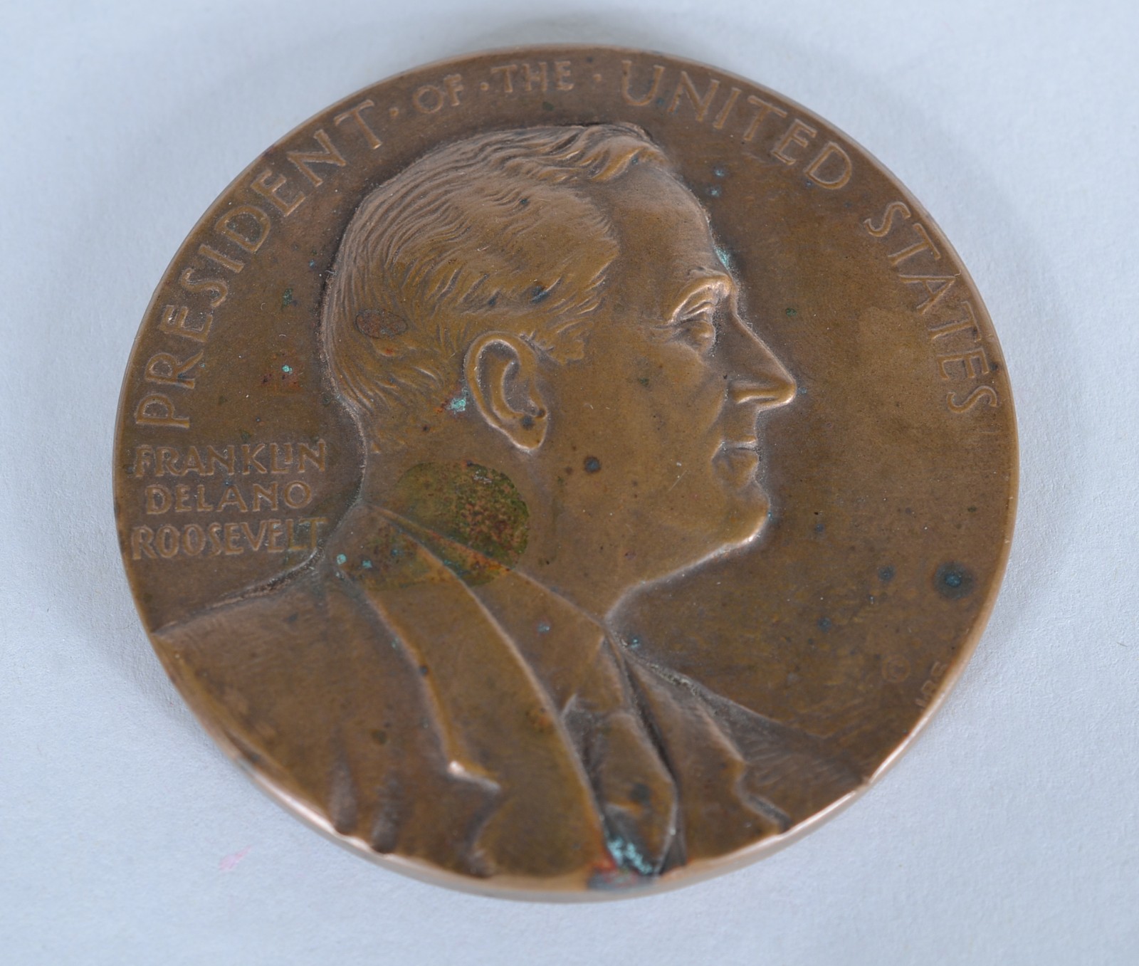 Medalha de bronze "President of the United States" - Franklin Delano... - foto 1 de 9
