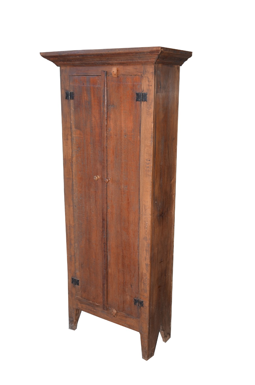 Armário de madeira rustica, duas portas e tres prateleiras internas... - foto 1 de 8