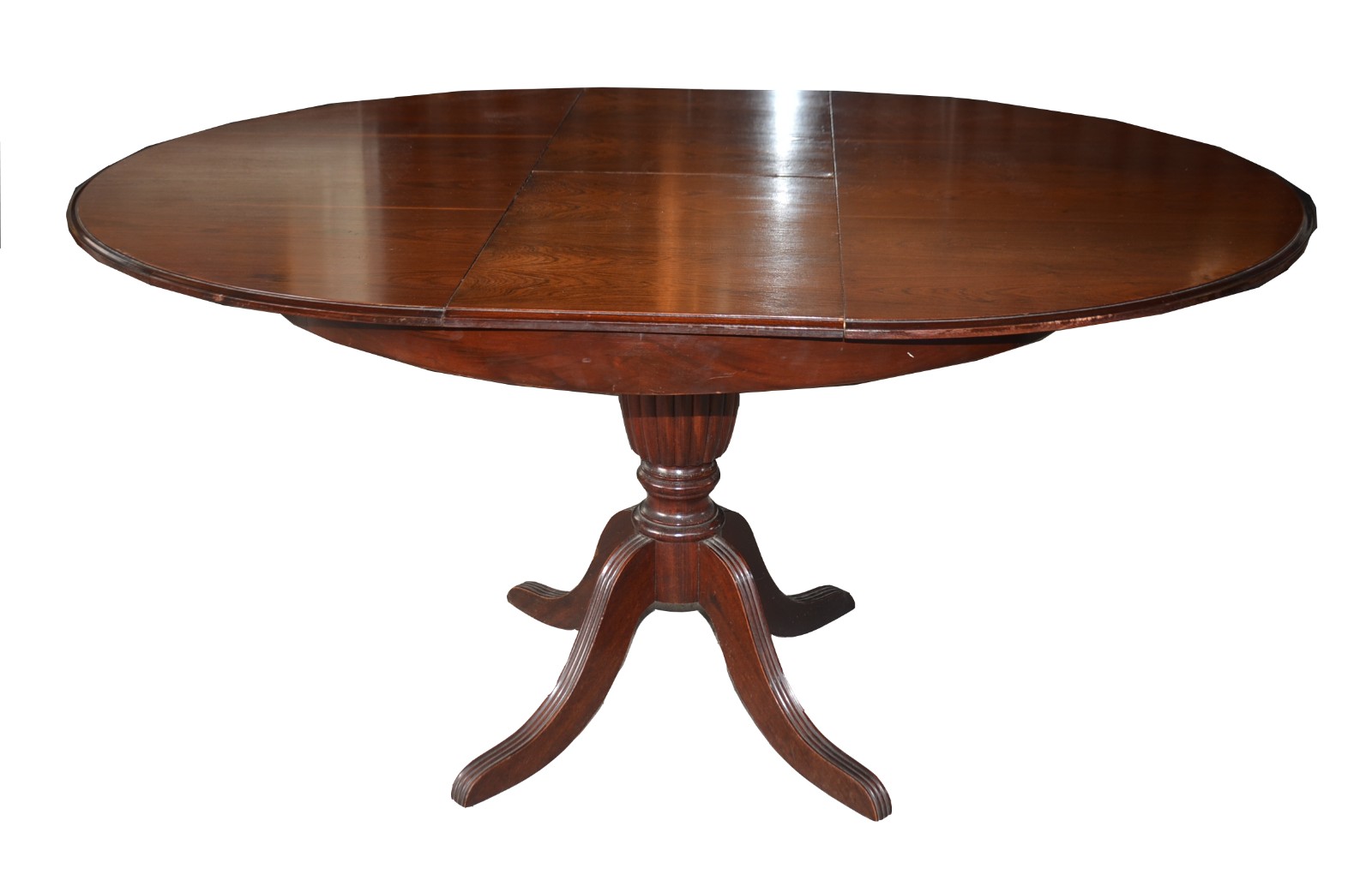 Mesa de jantar de madeira nobre, tábua extensora (faltando dobradiça)... - foto 2 de 9