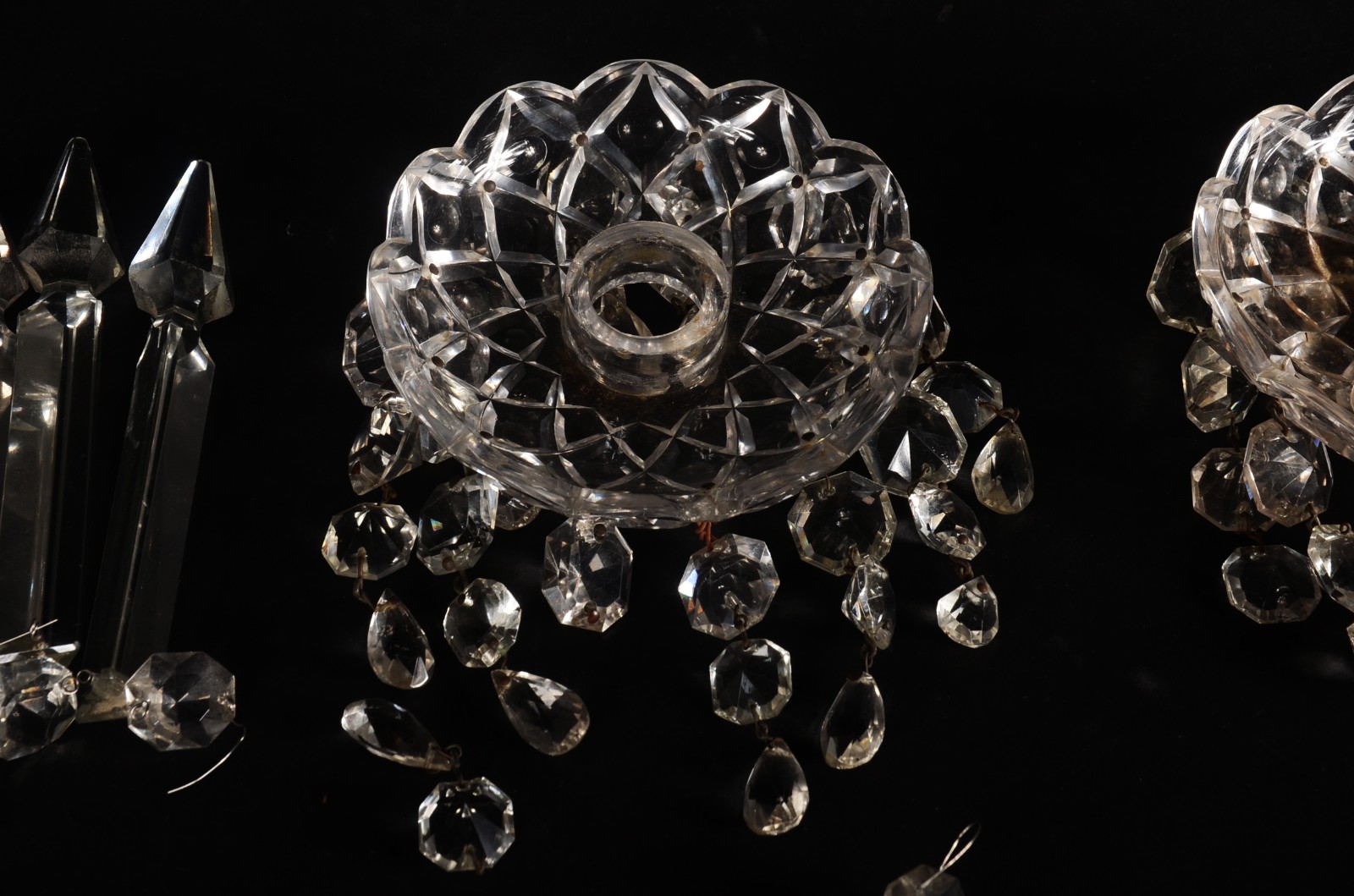 Diversas peças de cristal para lustre. - foto 10 de 11