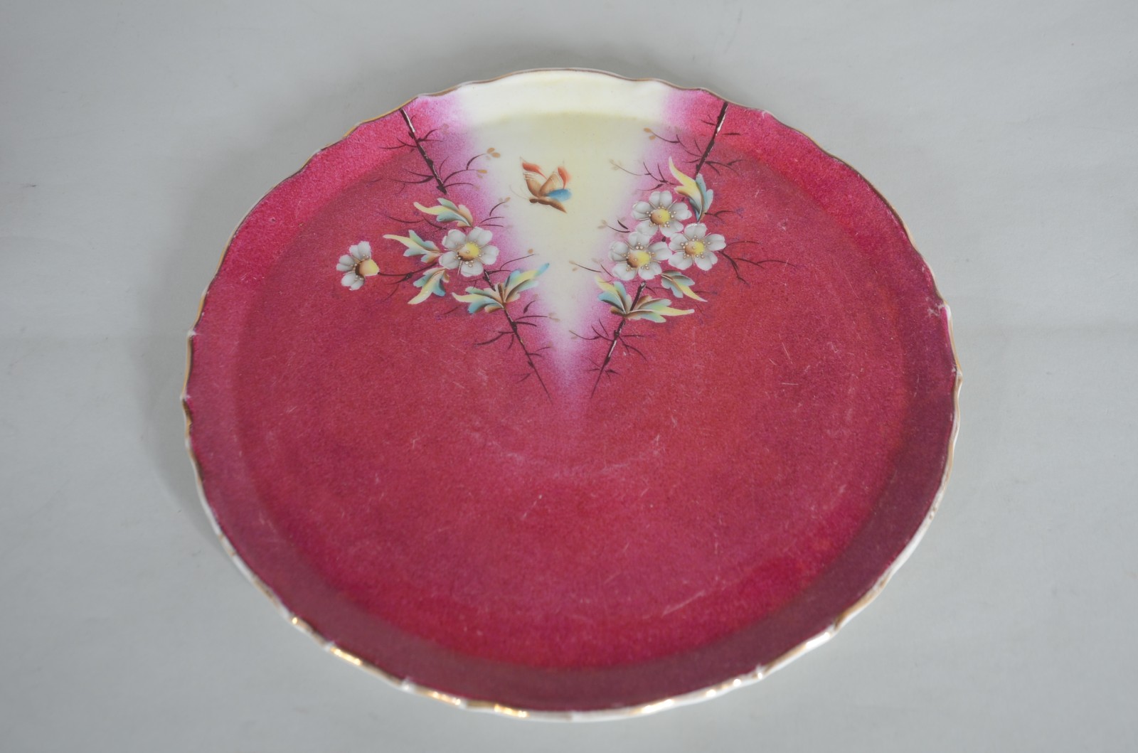 Pequeno serviço de café de porcelana floral com borboletas, composto... - foto 5 de 8