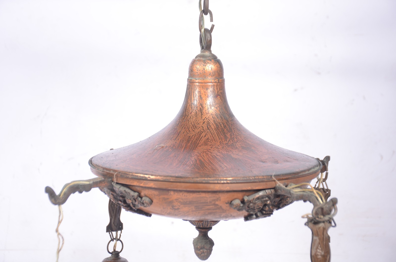 Lustre de metal para 4 luzes. - foto 3 de 6