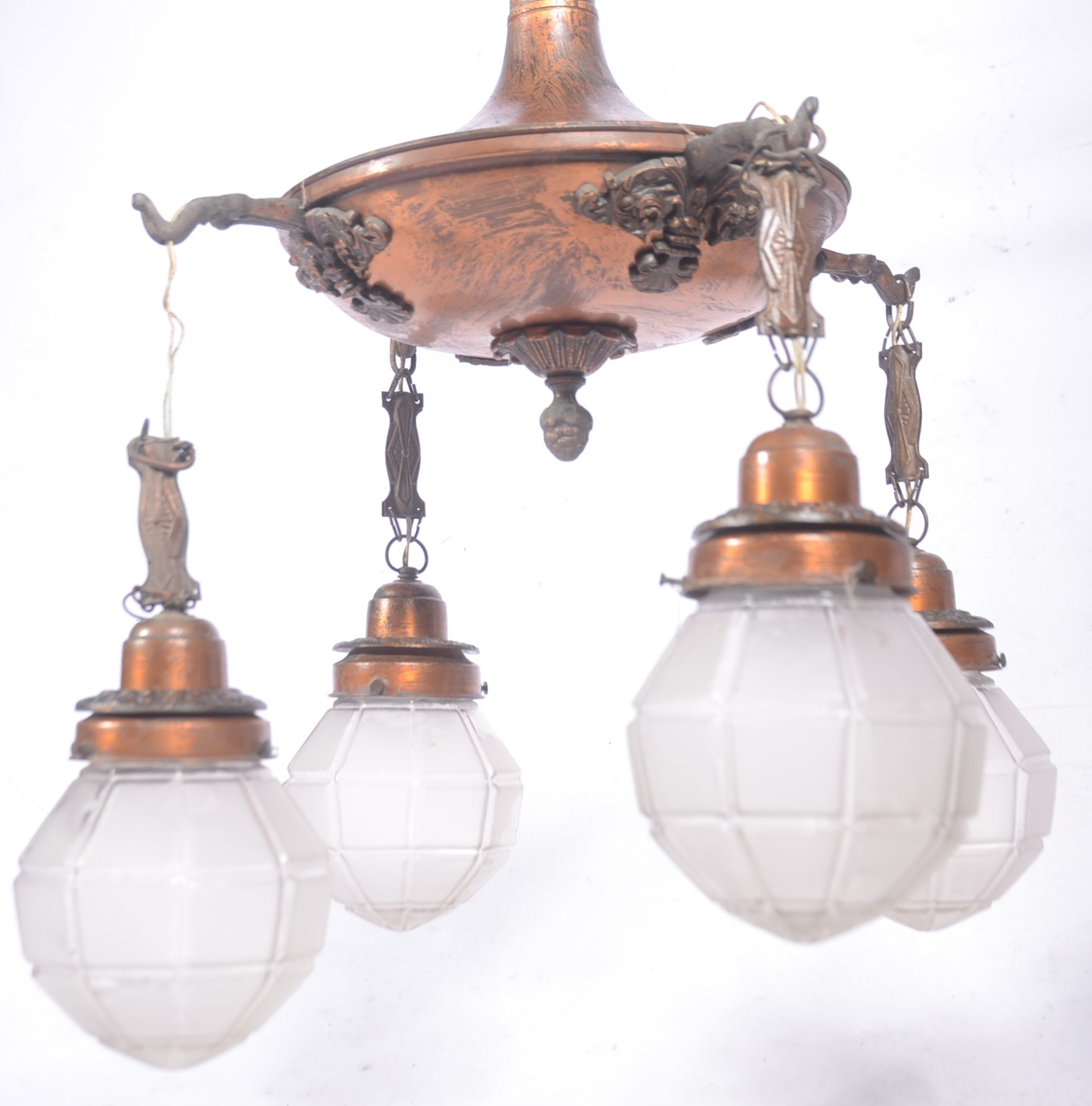 Lustre de metal para 4 luzes. - foto 4 de 6