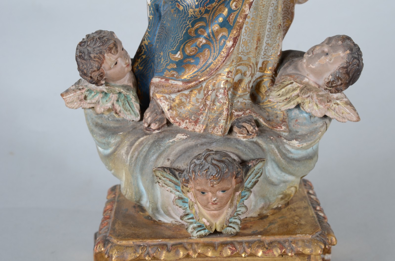 Nossa Senhora da Conceição com menino - Antiga imagem de madeira... - foto 5 de 11