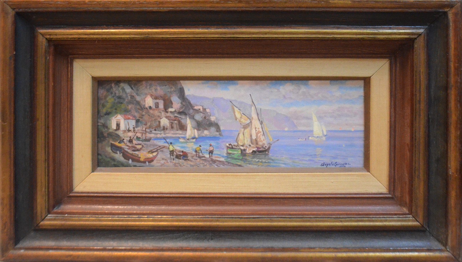 Angelo Cannone (1899-1992), Marinha com Barcos - foto 2 de 4
