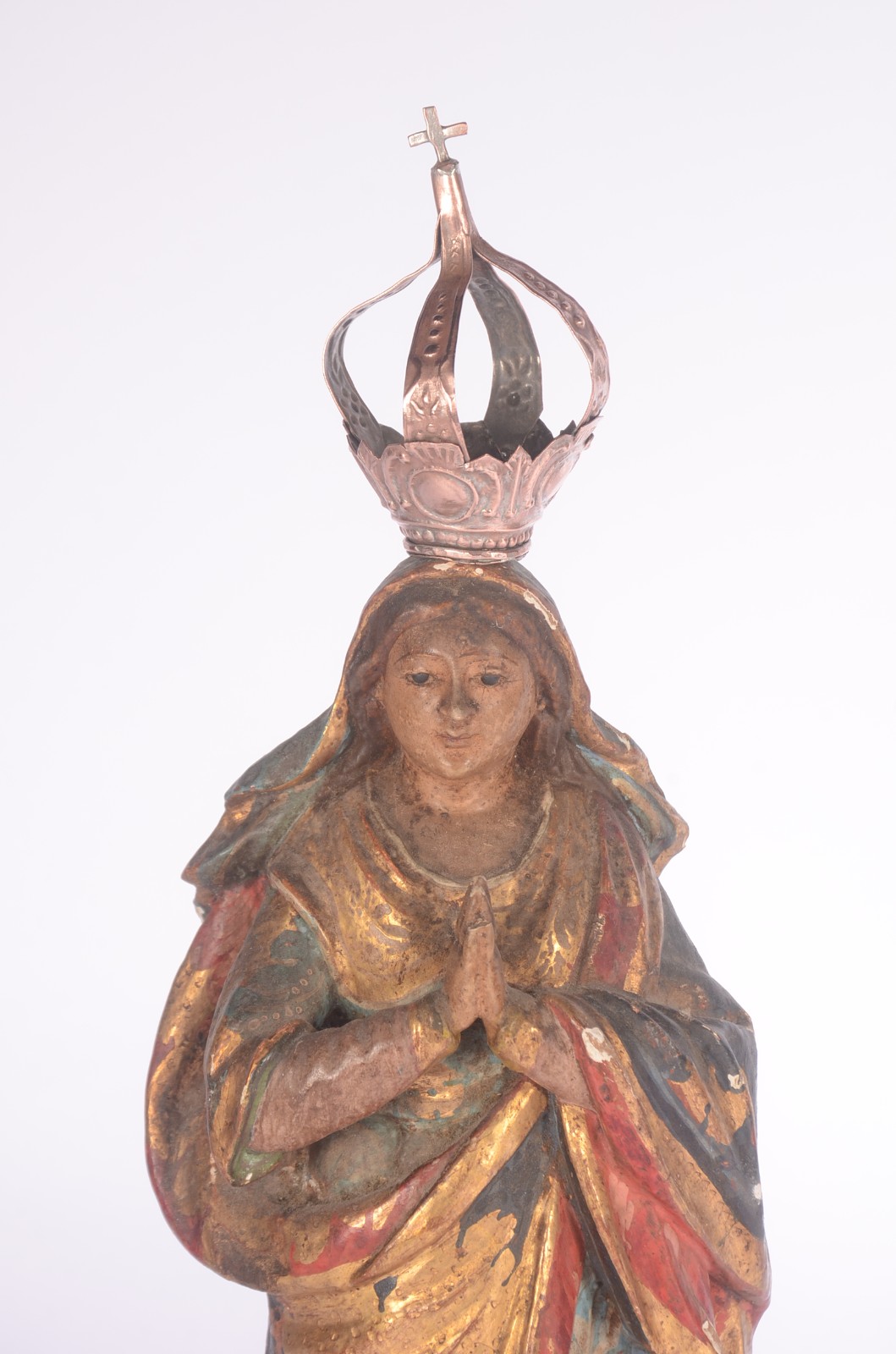 Nossa Senhora da Conceição - Antiga Imagem de madeira policromada e... - foto 2 de 11