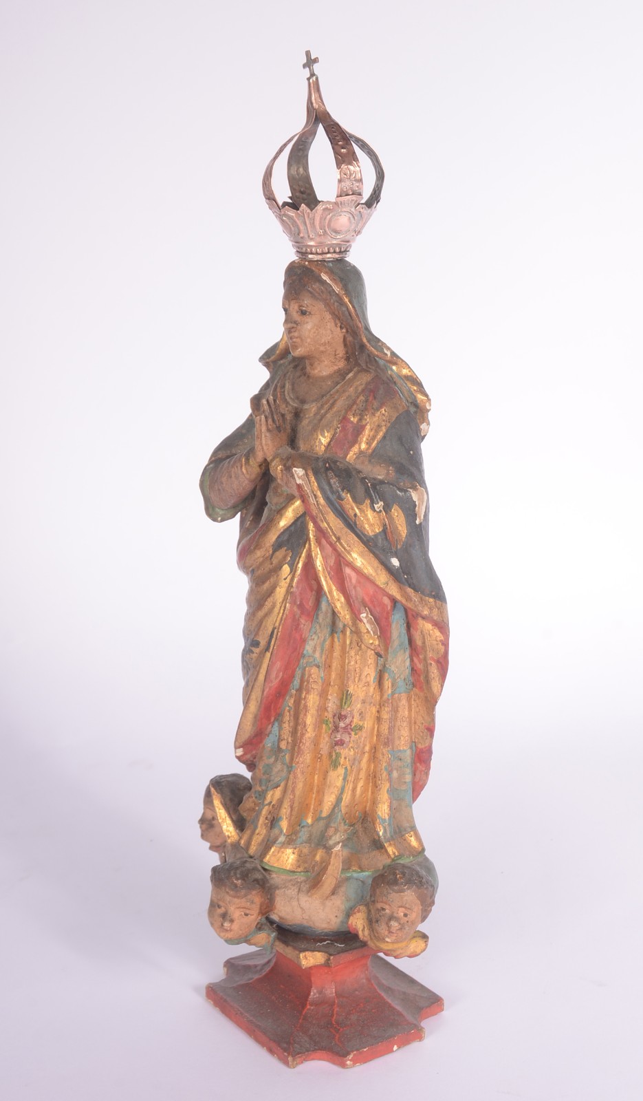 Nossa Senhora da Conceição - Antiga Imagem de madeira policromada e... - foto 4 de 11