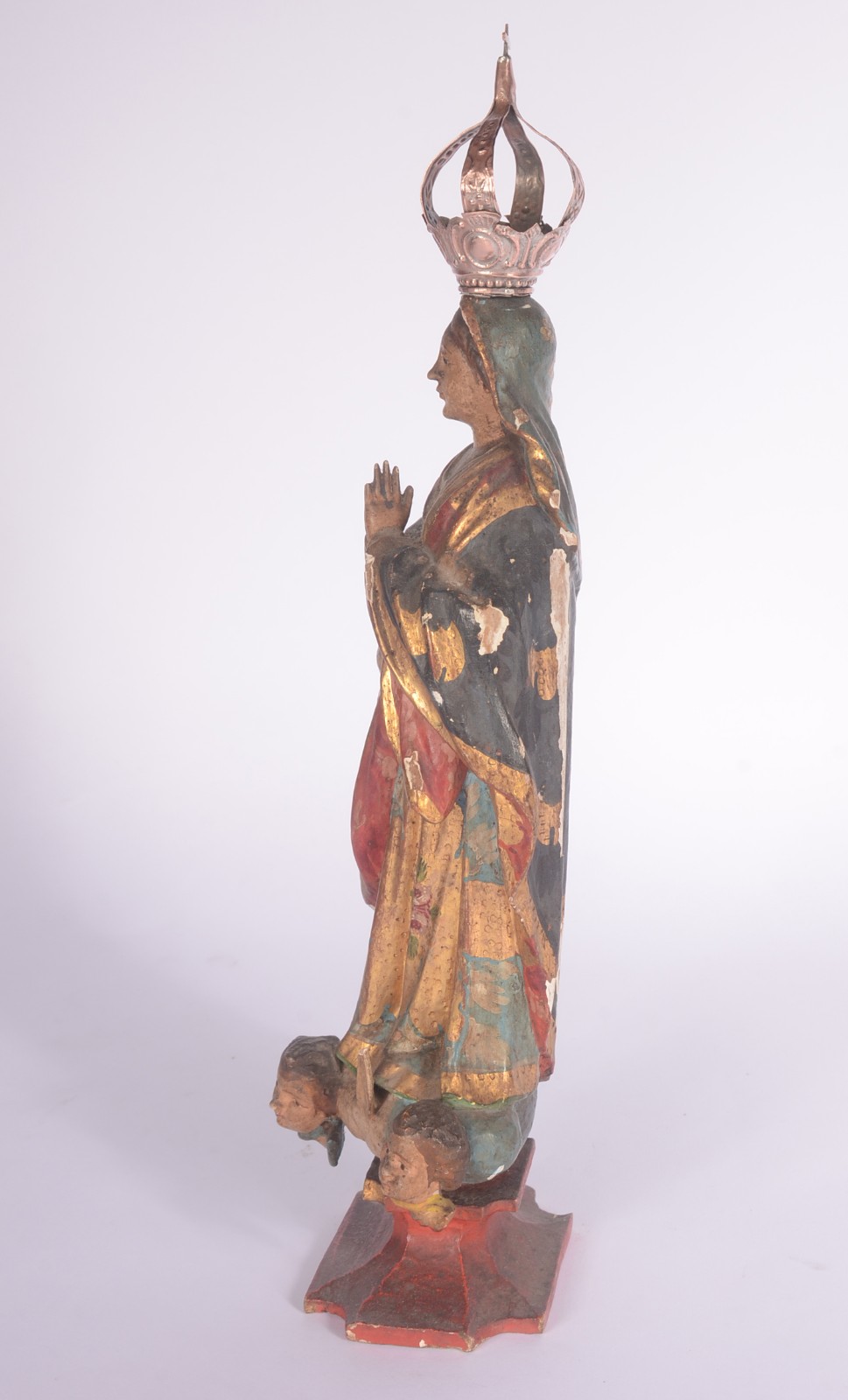 Nossa Senhora da Conceição - Antiga Imagem de madeira policromada e... - foto 6 de 11