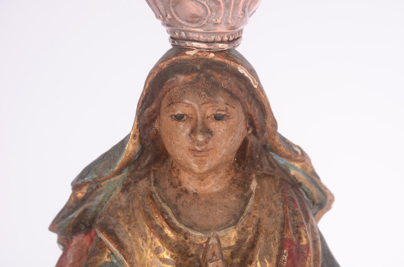 Nossa Senhora da Conceição - Antiga Imagem de madeira policromada e... - foto 9 de 11