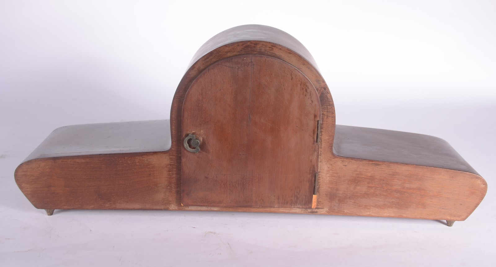 Relógio carrilhão de mesa, marca Sorel, caixa de madeira. Com chave... - foto 5 de 11