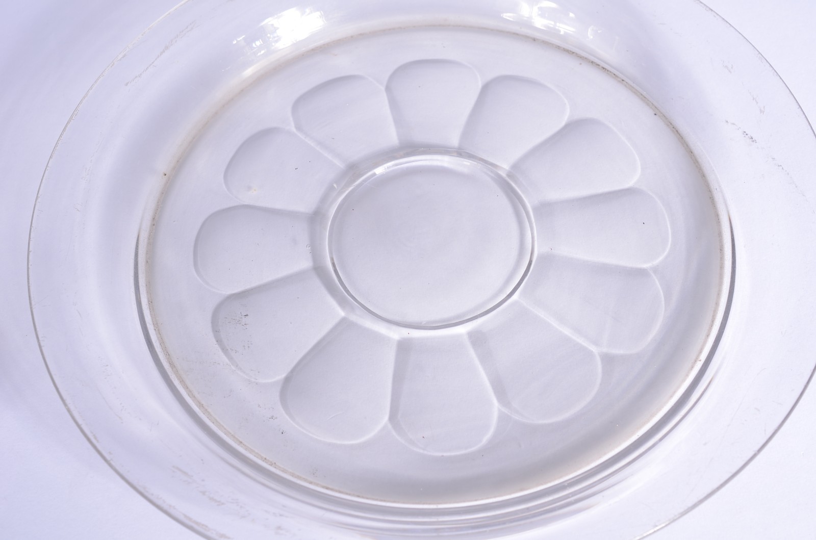 Queijeira de cristal com presentoir, lapidação "dedão", possivelmente... - foto 5 de 6