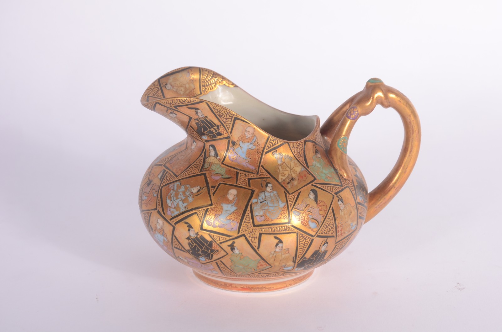 Conjunto para café de porcelana oriental, decorado com "fichas... - foto 8 de 11