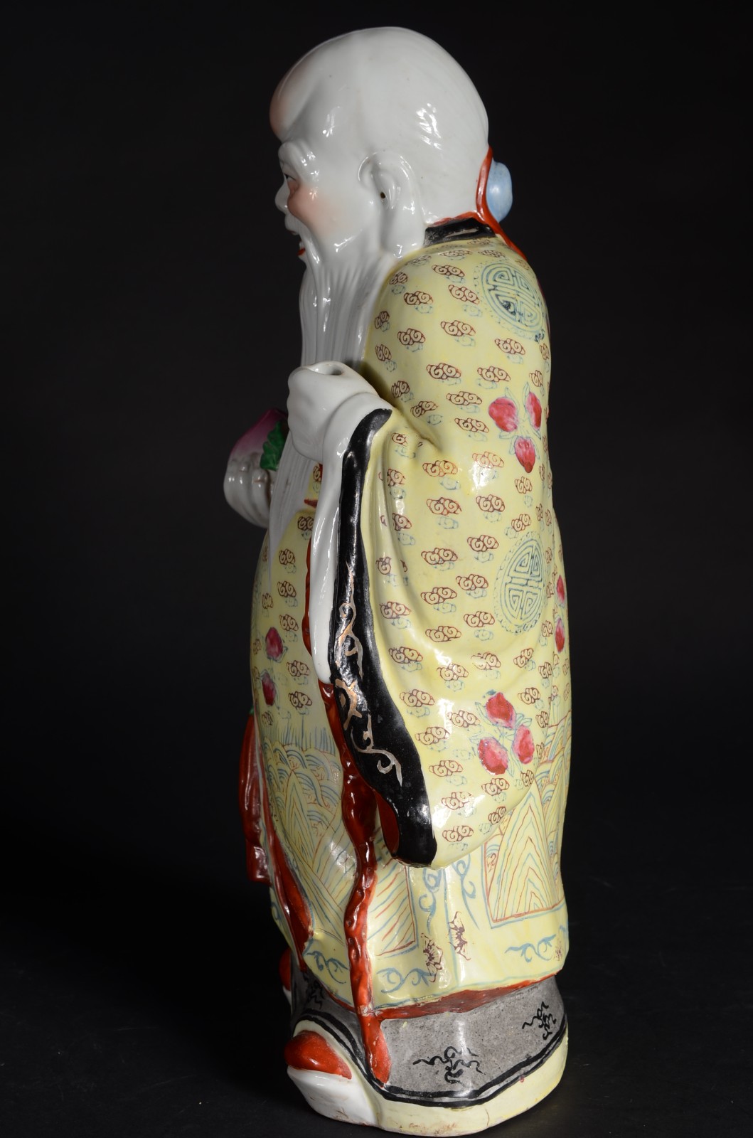 Escultura de porcelana oriental policromada representando Buda. - foto 4 de 9