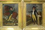 Louis Francois Gerard van der Puyl (1750/1824),... - Par de quadros - Óleo sobre tela.