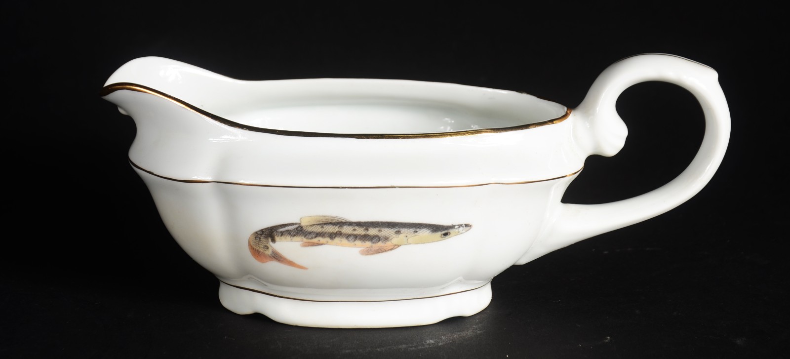 Serviço para peixe de porcelana Real, decorados com figuras em... - foto 10 de 10