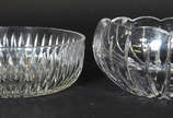 Dois Bowls  de cristal lapidado  - Dois Bowls  de cristal lapidado 