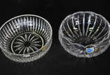 Dois Bowls  de cristal lapidado  - Dois Bowls  de cristal lapidado 