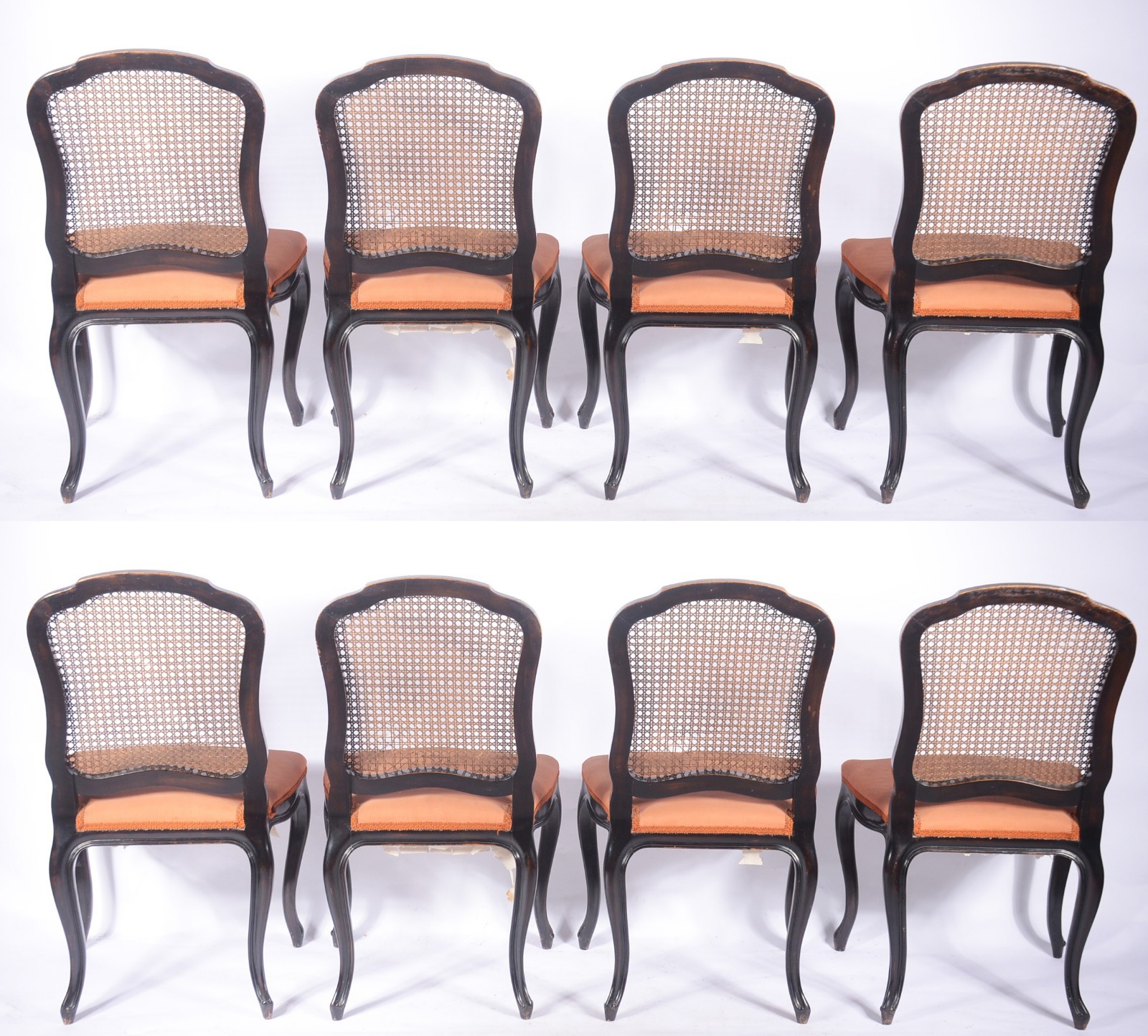 Conjunto com 8 cadeiras de madeira nobre para sala de jantar... - foto 2 de 4