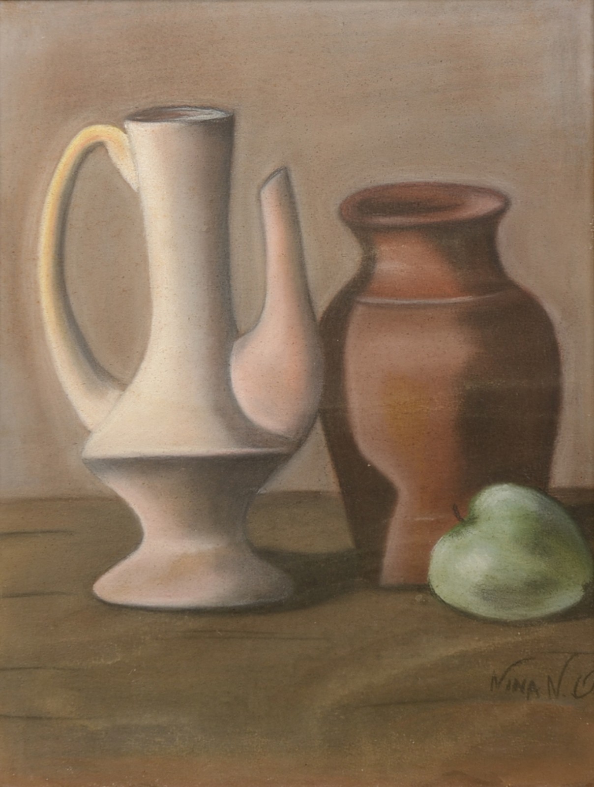 Bule, Vaso e Maçã - foto 1 de 4