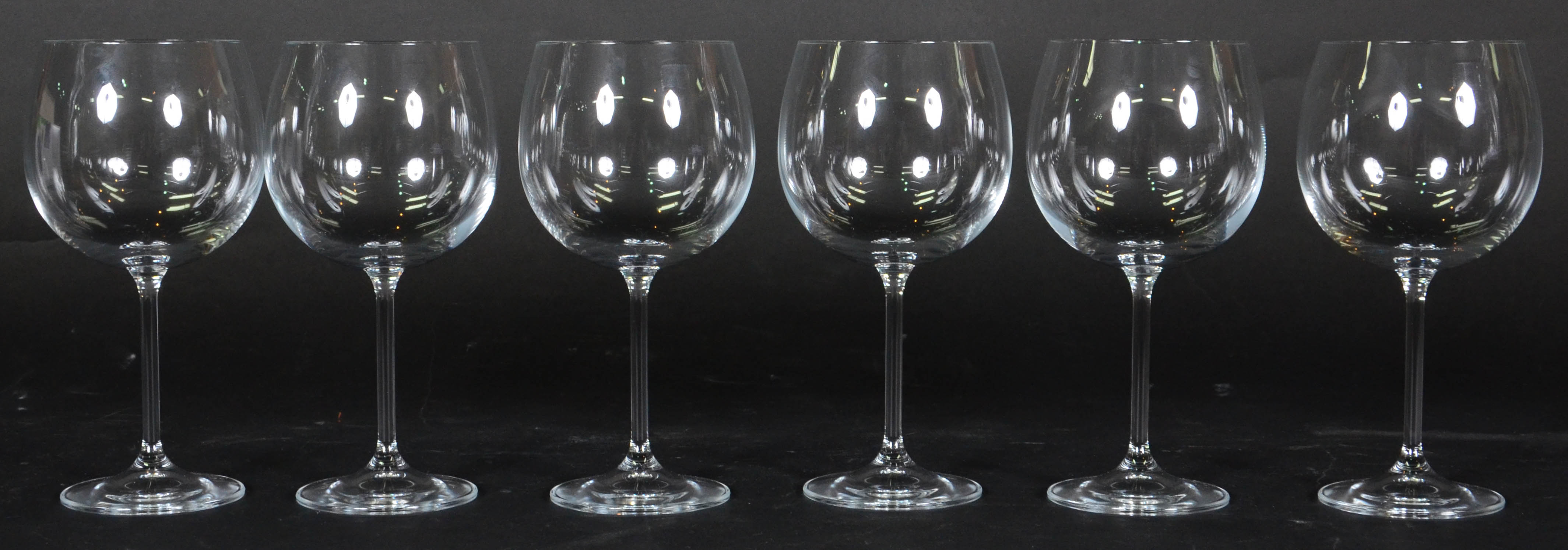 Seis taças de cristal Bohemia Ballon para vinho, 570ml