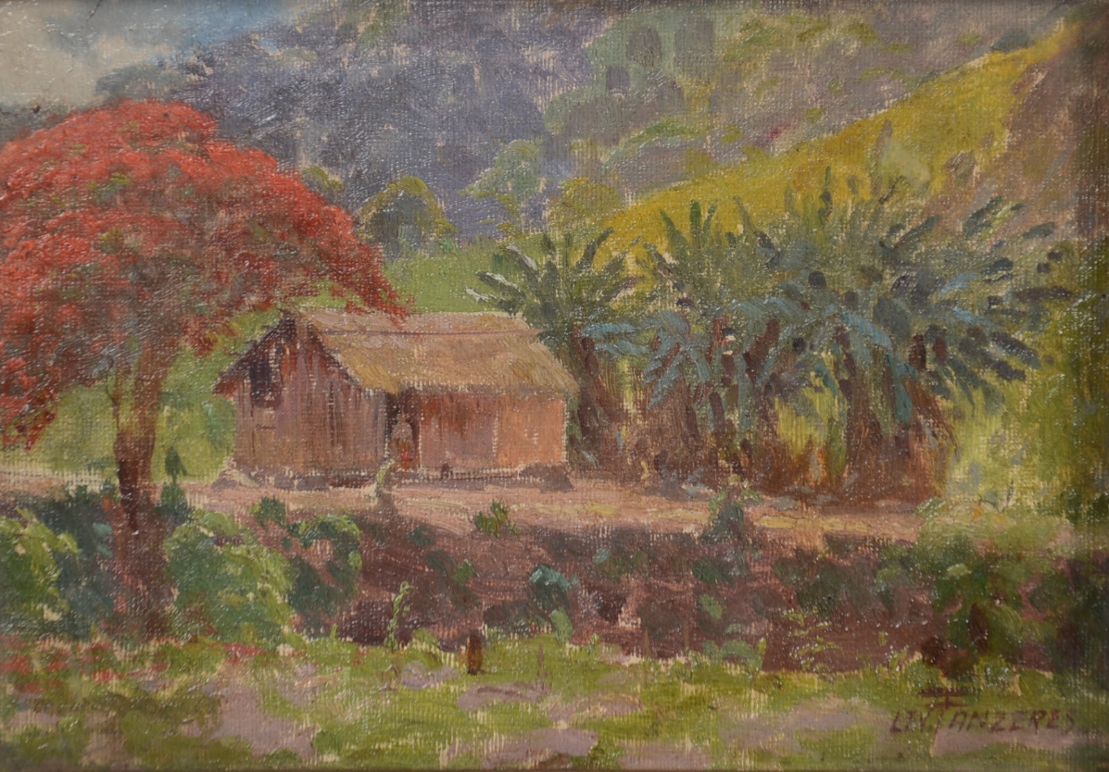 Levino Fânzeres (1884-1956), Paisagem com casa - foto 1 de 5