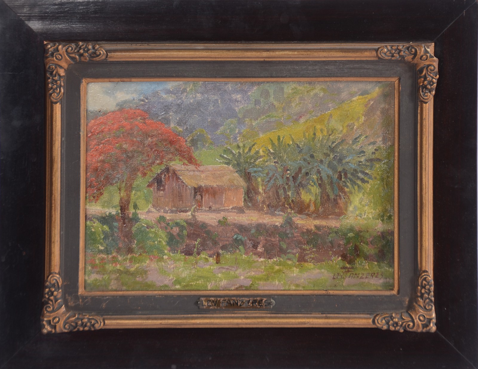 Levino Fânzeres (1884-1956), Paisagem com casa - foto 2 de 5