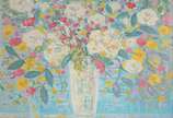 ISIDRO CISTARÉ, Vaso de flores - Óleo sobre tela.