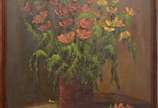 Alberto Mattera (1925), Vaso de Flores - Óleo sobre eucatex.